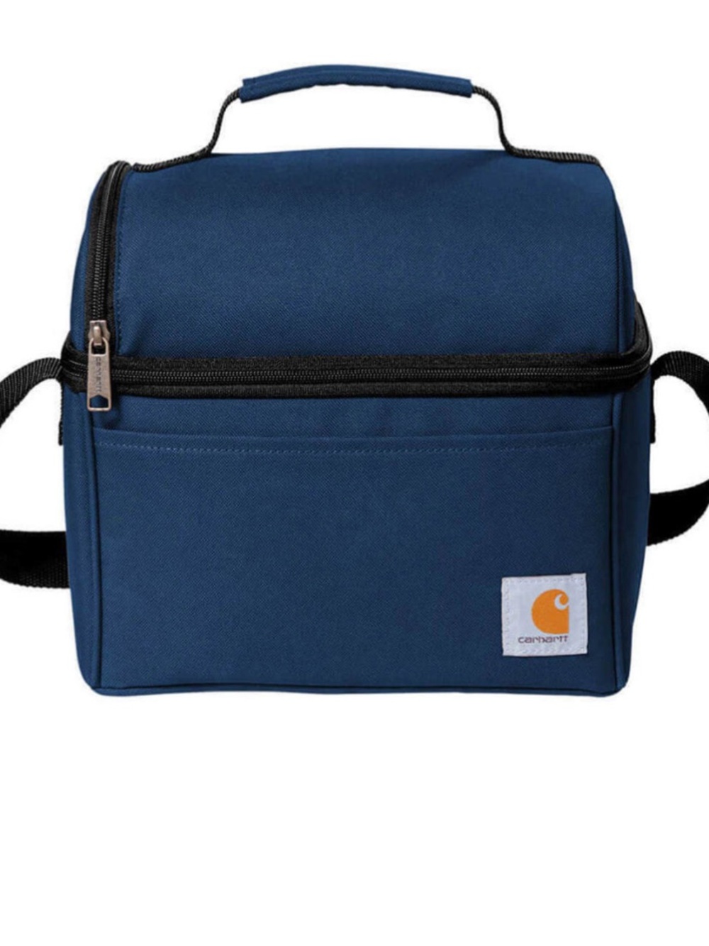 Carhartt Navy Blue Insulated Lunch Bag with Gold Logo
